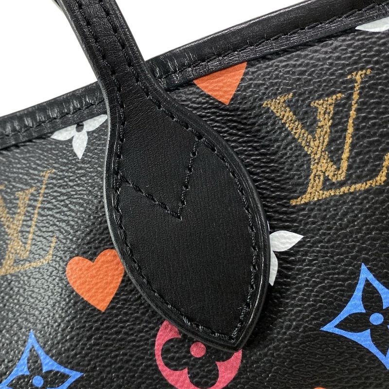 Louis Vuitton Tote Bag Game On Neverfull MM M57483 Noir Black