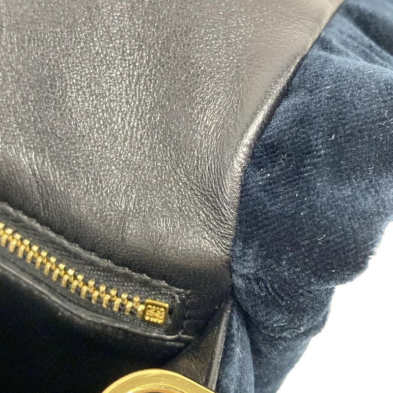 Loewe Shoulder Bag Goya Puffer Mini Dark Green Chain Shoulder