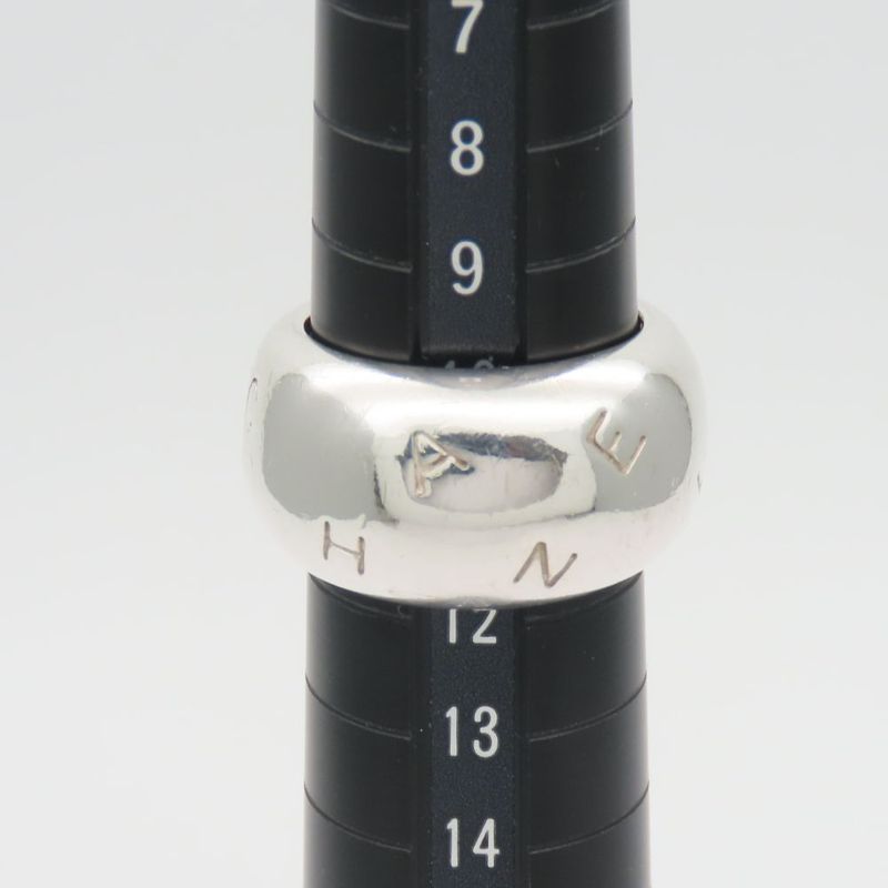 Chanel Ring / Ring 925 Silver Approx 17.6g Silver Accessories Logo Volume