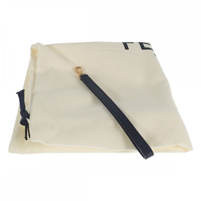 Fendi Flat Pouch Large 8n0178 AEHR Pouch Clutch Bag Calf Pink Men Ladies [AB