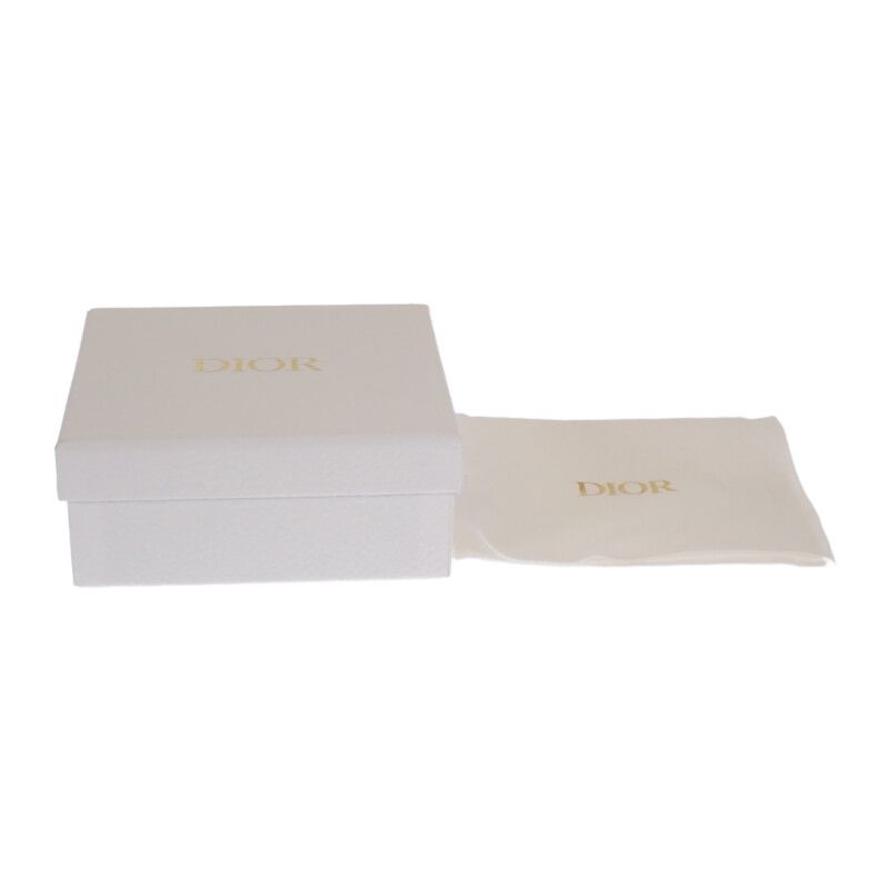 Christian DIOR Caro Hibiscus Wallet S5175unid_m030 Trifold Wallet Calf White