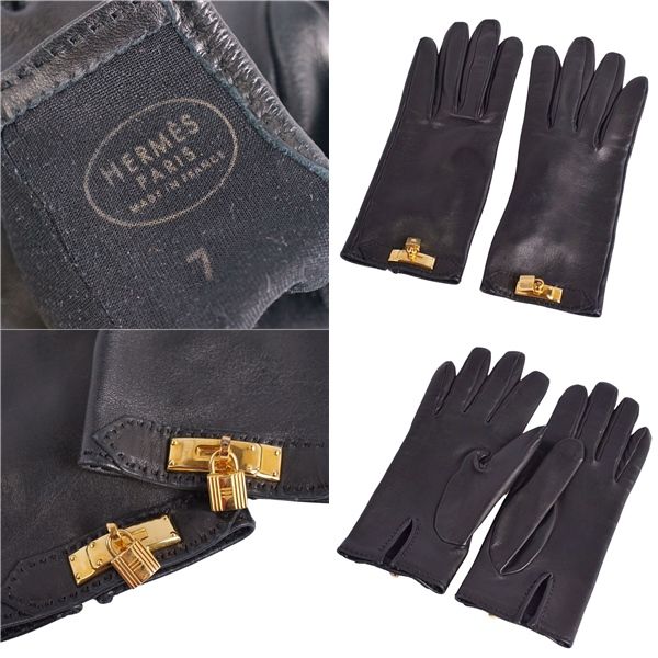 Hermes Gloves Kelly Hardware Cadena Padlock Lamb