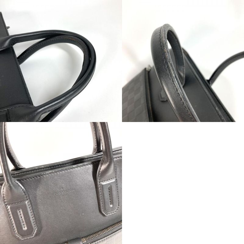Louis Vuitton Business Bag 7DW Briefcase N41565 Damier Infini Leather Onyx Black