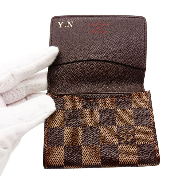 Louis Vuitton Card Case Business Card Holder Damier Enveloppe Carte De Visite