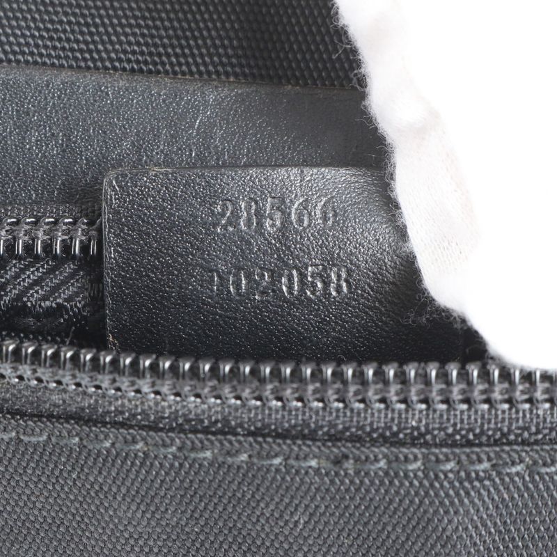 Gucci Leather Waist Bag Waist Pouch Body Bag 28566 Black Shoulder Men's CEE