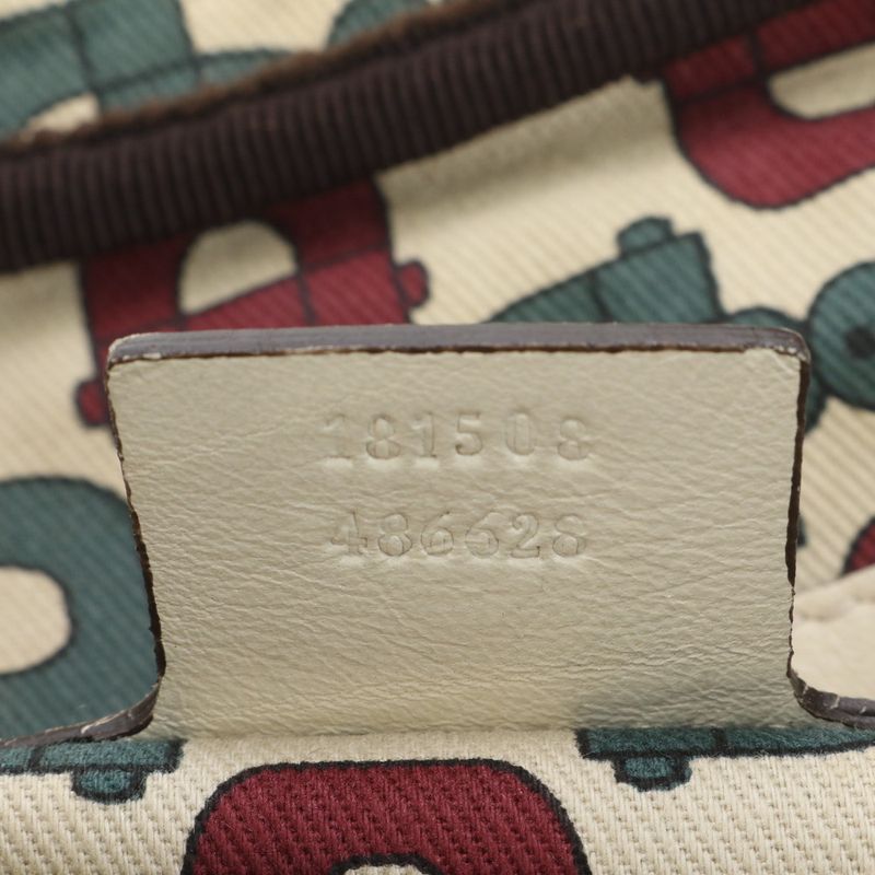 Guccissima Leather Tote Bag Mini Boston 181508 Hand Gold Hardware Women's EUE