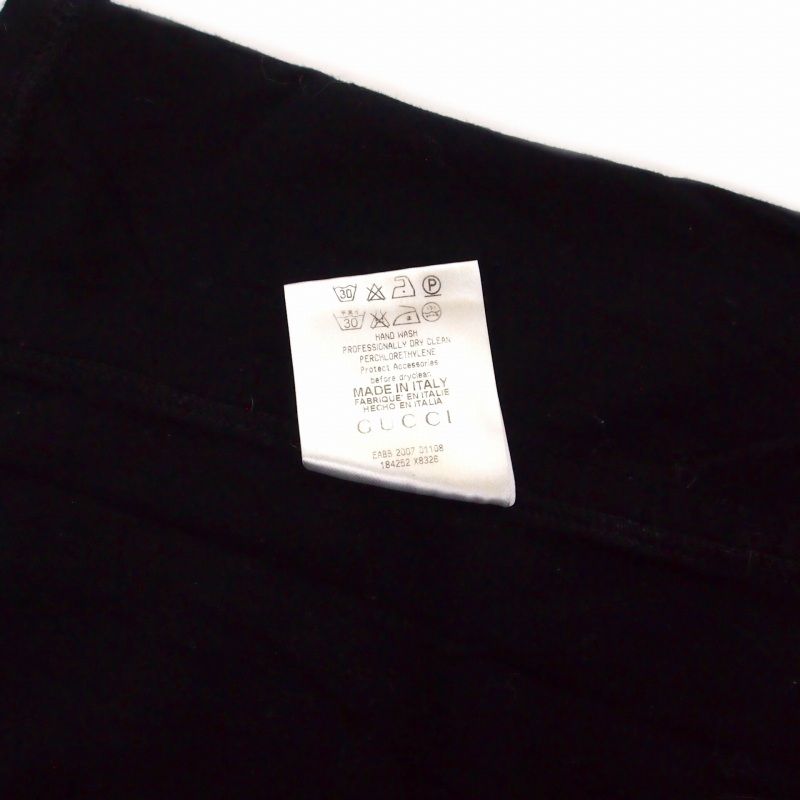 Gucci Sherry Line V-neck Cut And Sewn Long Sleeve XS Black