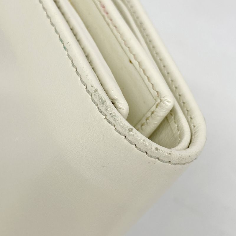 Gucci Wallet Horsebit 621891 Leather White Gold Hardware Women