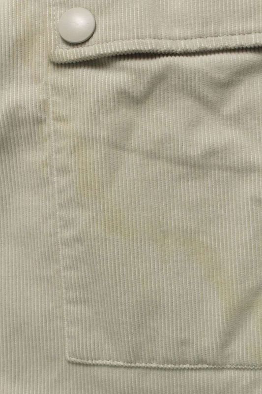 Prada Sc556 Triangle Logo Corduroy Long Sleeve Shirt Men's S