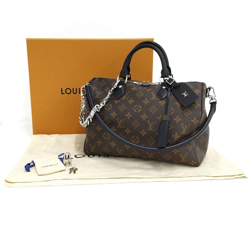 Louis Vuitton Speedy Bandoliere 30 Soft Monogram Handbag M12243