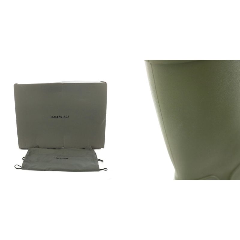 Balenciaga X Crocs 22SS Clog Boot 2.0 Army Green Clog Boots Long Boots Logo