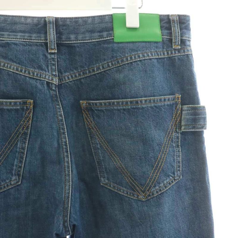 Bottega Veneta 23AW Medium Washed Denim Pants Jeans G-pants 48 Blue 710238