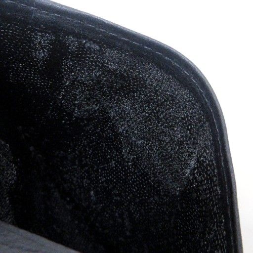 Balenciaga Card Case Business Card Holder Fold Logo Shape Stamped Black Ibo81