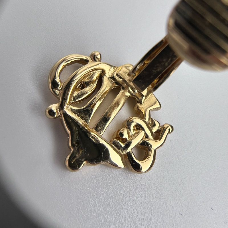 Christian DIOR Accessories Earrings Gold Vintage Women