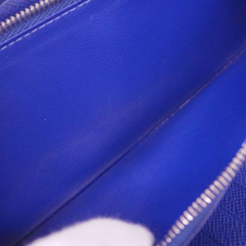 Louis Vuitton Long Wallet Taiga Llama Zippy Wallet Vertical M30447 Cobalt Men's