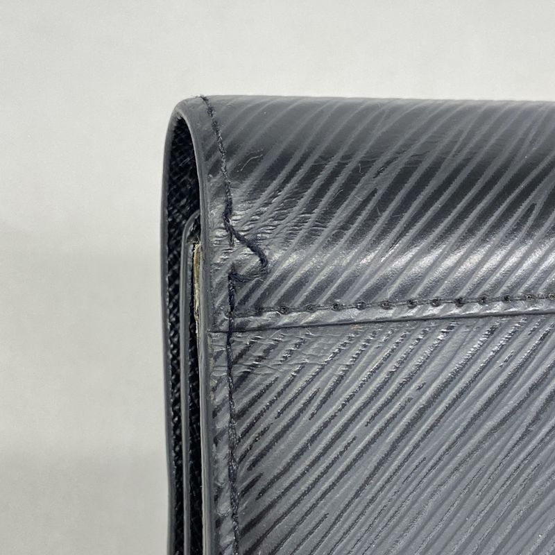 Louis Vuitton Epi Portefeuille Twist Long Wallet M68309 Noir Black Women
