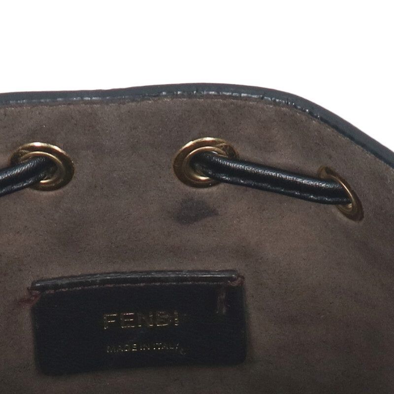 Fendi 8bs010 Montresor FF Logo Embossed Scuff Zar Shoulder Bag Women