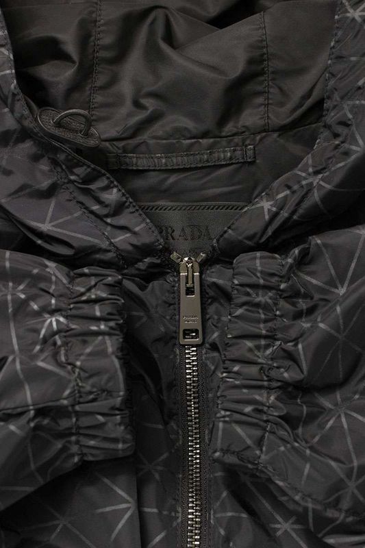 Prada 22AW Sgc267 Re-nylon Reactive Allover Nylon Hooded Blouson Men's M