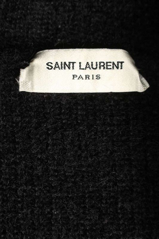 Saint Laurent Paris 665882 Y75dd Mohair Turtleneck Knit Men's XS