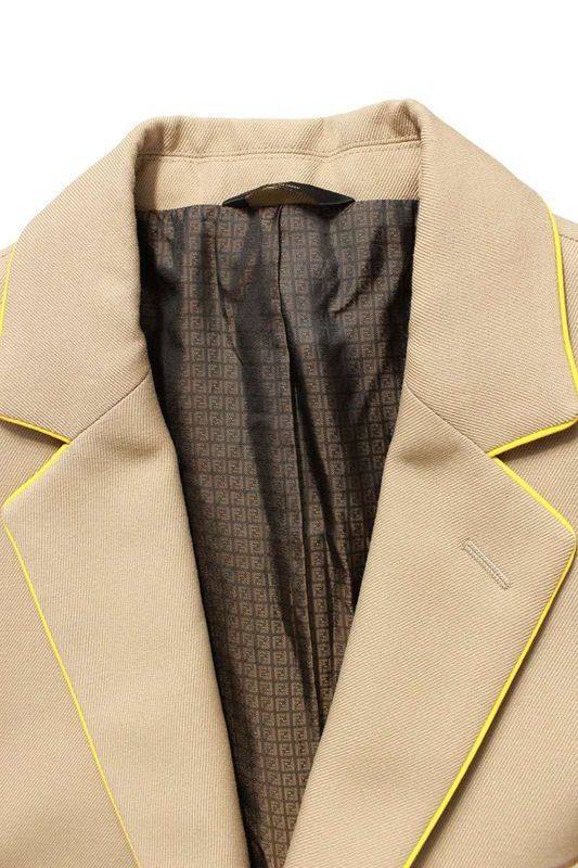 Fendi Fj0636 AGYN Fb0366 AGYN Piping Design Lined Zucca Pattern Set-up Men 48