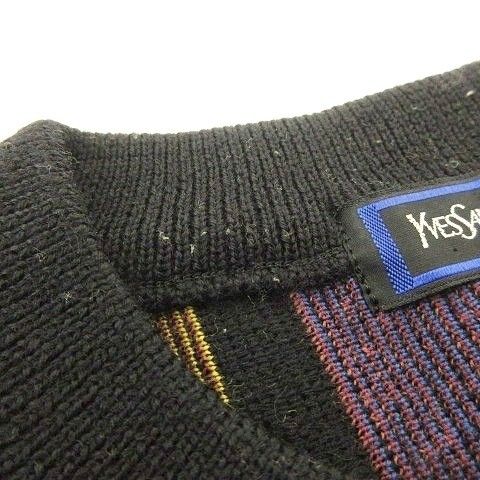 Yves Saint Laurent YVES Saint Laurent Vintage All-pattern Jacquard Knit Sweater