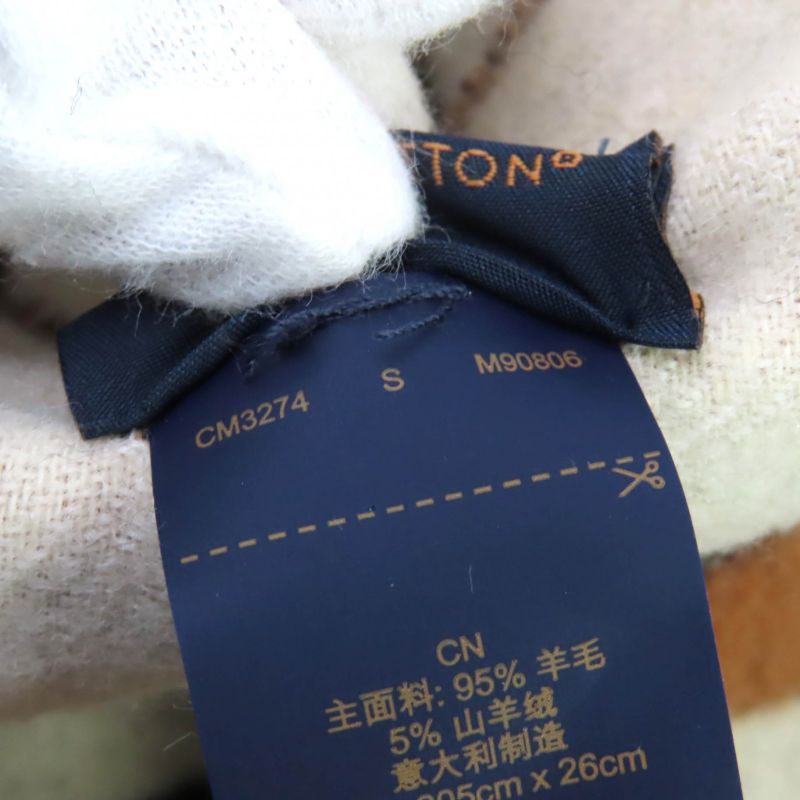 Louis Vuitton 2024 M90806 Scarf Duo Infinity Cashmere Blend Noir Black Current