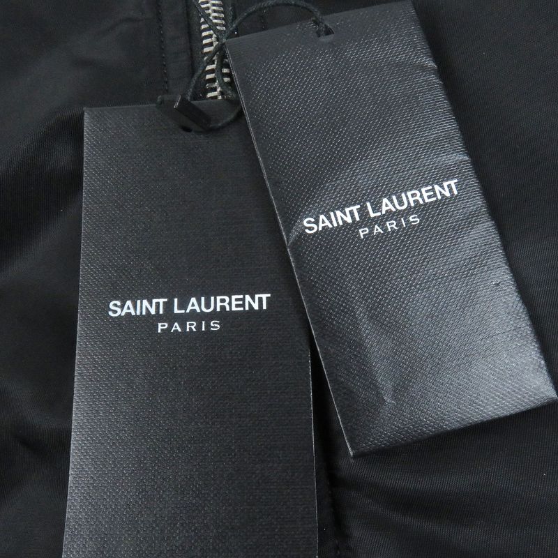 Saint Laurent Paris 15AW 397643 Eddie Period Classic Bomber Jacket Black 48