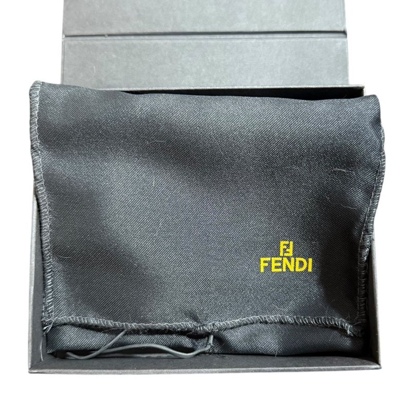 Fendi Fur Corsage Brooch Brown Ladies Used