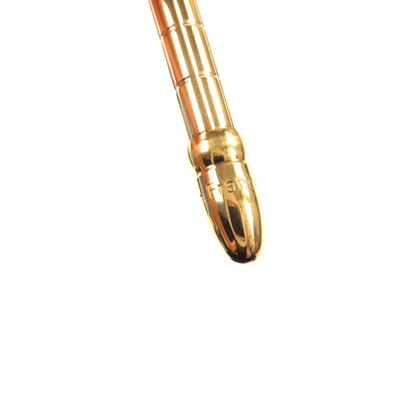 Louis Vuitton Stylo Agenda GM Logo Engraved Twist Ballpoint Pen Gold With Box