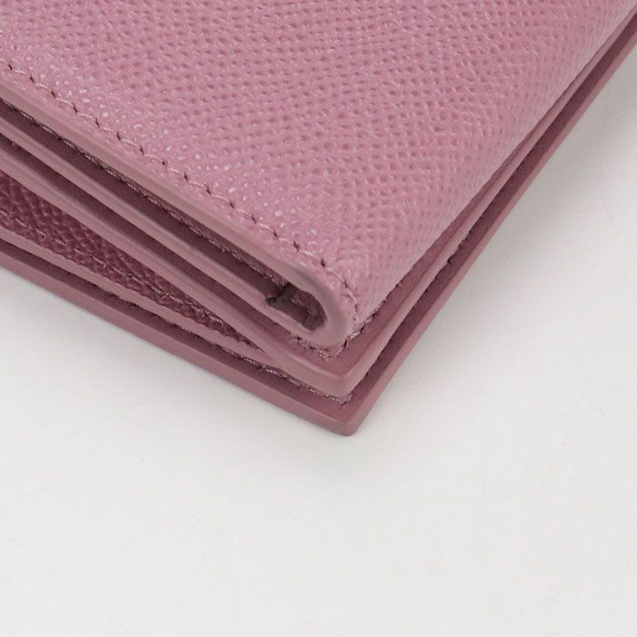 DIOR Compact Wallet Dior Caro Trifold Wallet Leather Women's