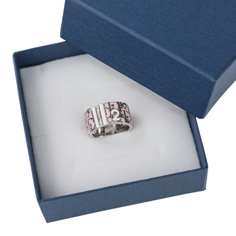 Good Christian Dior Trotter Ring Size 6 Size 11 Pink Women's Used