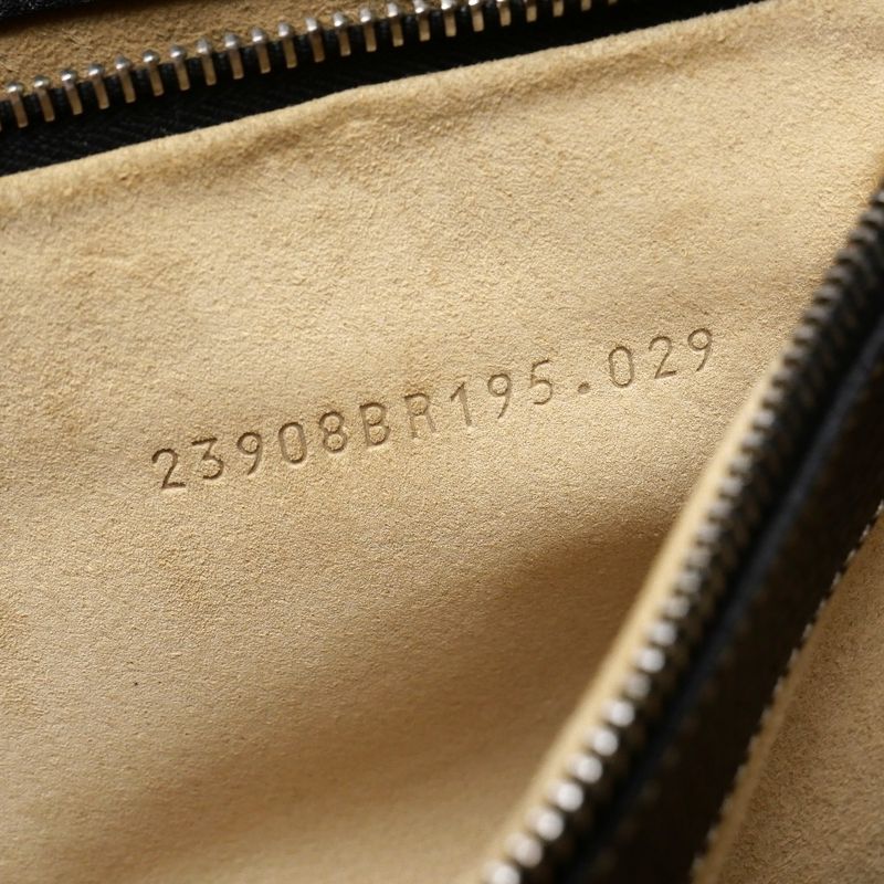 Fendi Selleria Handbag FF Double F Star Ring Silver 925 Logo Plate Leather