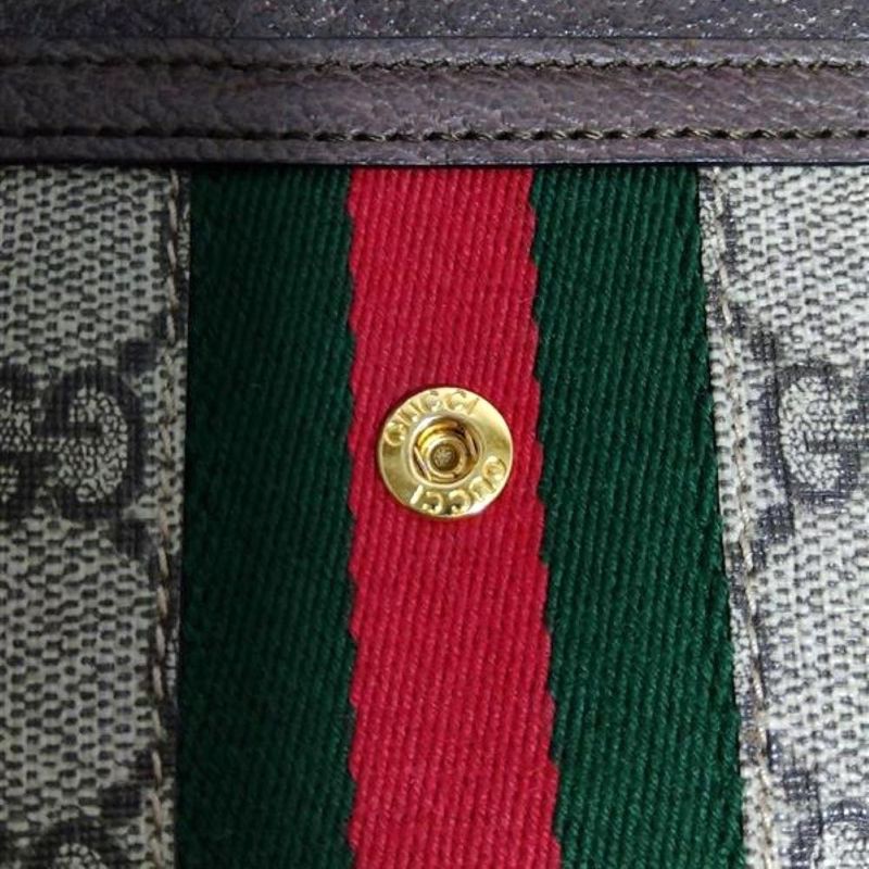 Gucci GG Continental Wallet Long Wallet GG Supreme Canvas Calf Leather 523153