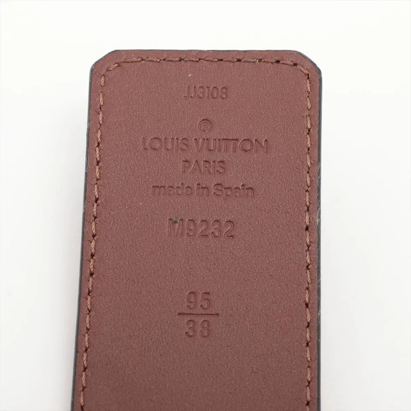 Louis Vuitton M9232 Santure LV Initial Leather Belt 95/38 Fashion Genuine