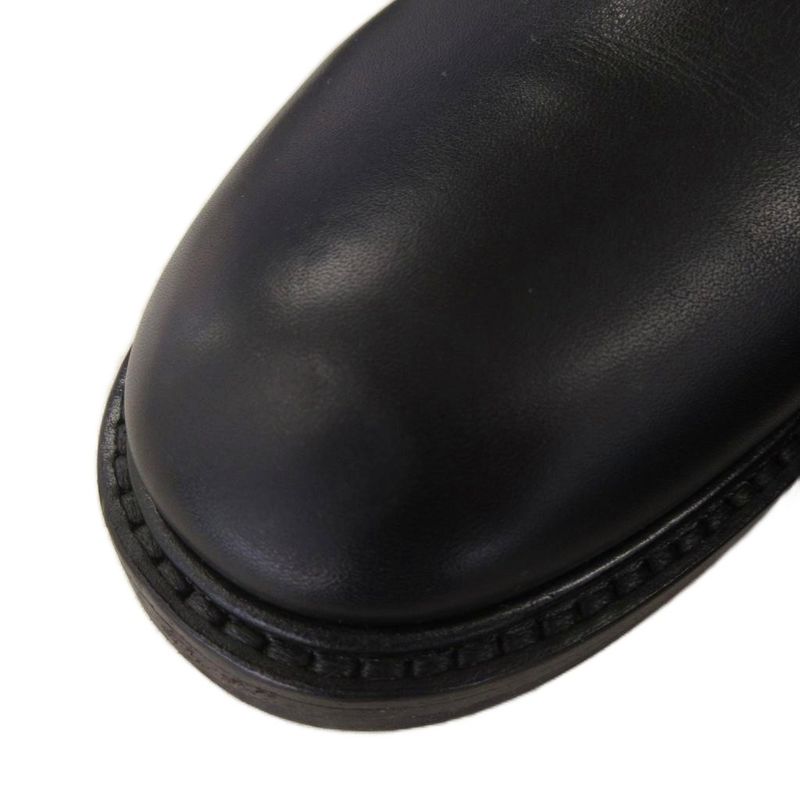 Christian DIOR Empreinte CD Logo Short Boots Logo Hardware Leather Black 37