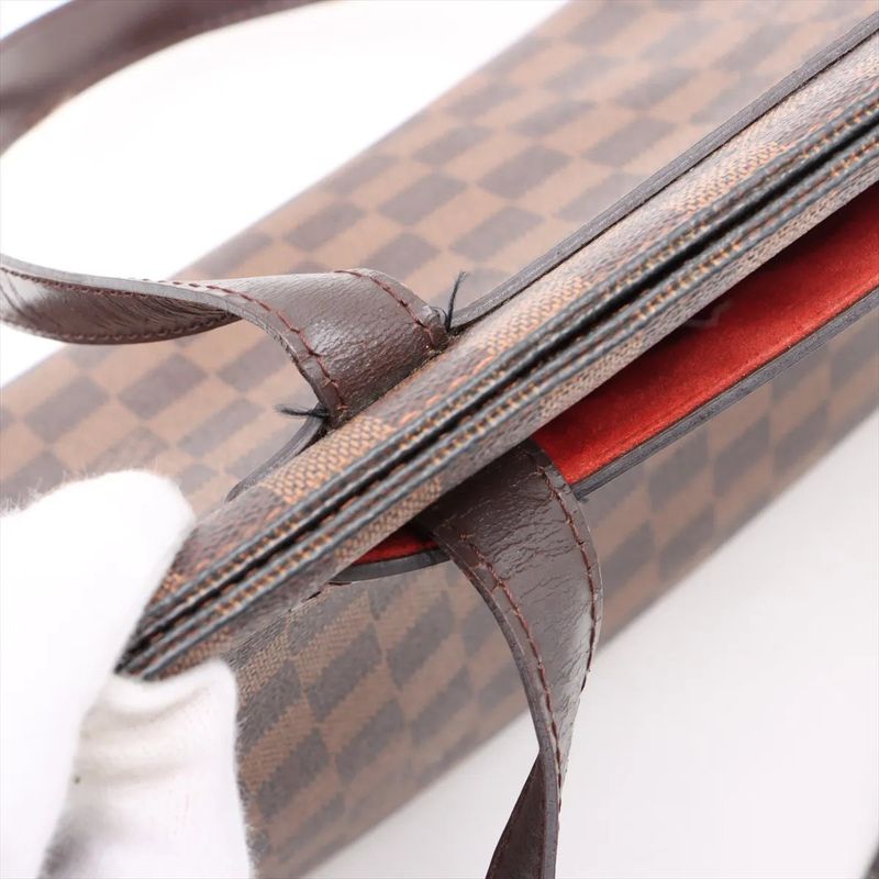 Louis Vuitton Damier Parioli PM N51123 Leather Tote Bag Shoulder Hand A4 Ladies