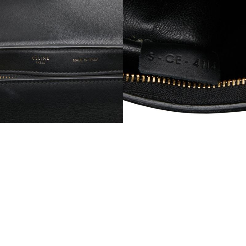 Celine Trapeze Small Tricolor Handbag Shoulder Bag 2WAY Black Multicolor