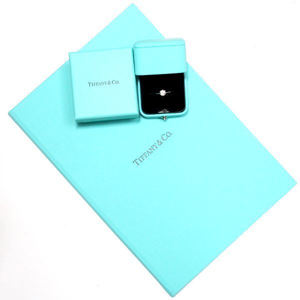 Tiffany & Co Solitaire 065ct Diamond Ring I-vs2-3ex Pt950