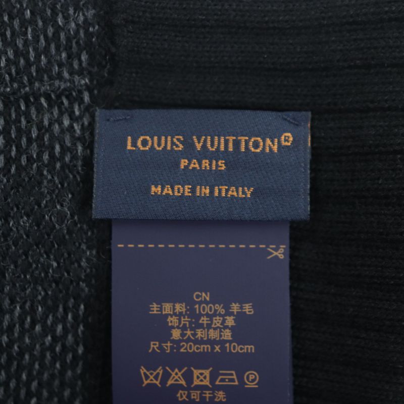 Louis Vuitton 2025 M77992 Neo Petit Damier 100% Wool Leather Patched Gloves