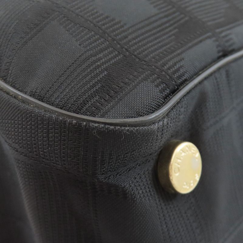 Chanel New Travel MM Tote Bag Nylon Jacquard Women