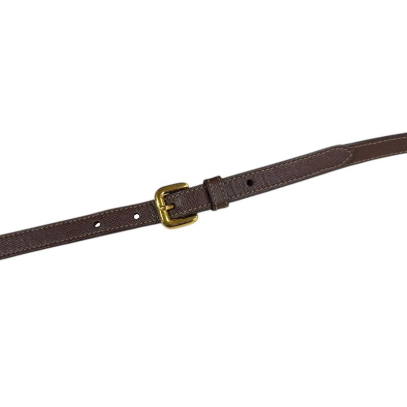 Prada Shoulder Bag Nylon Bn2531 Brown Ladies Prada Preowned Prada