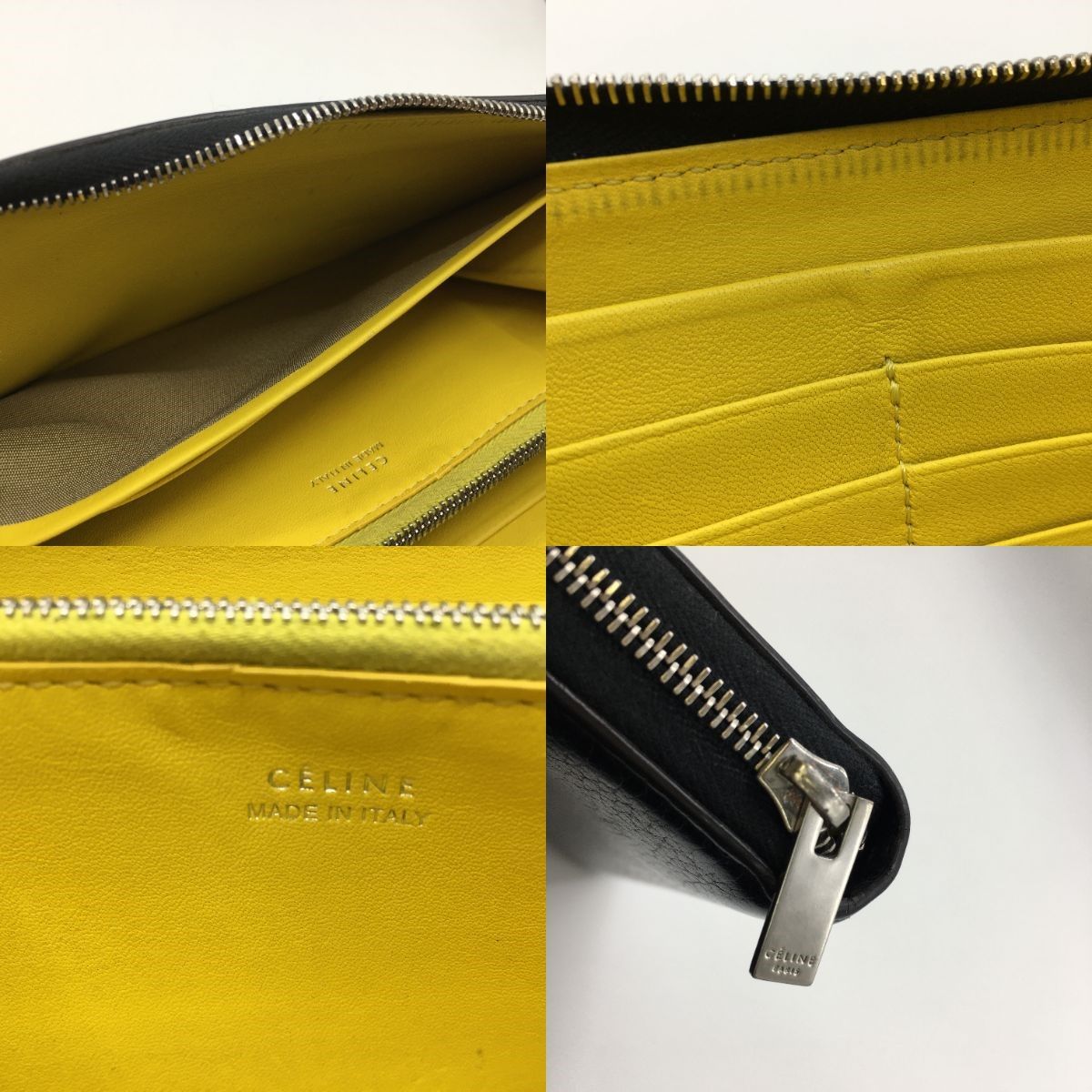 Celine Round Zipper Wallet S Tn 3185 Black