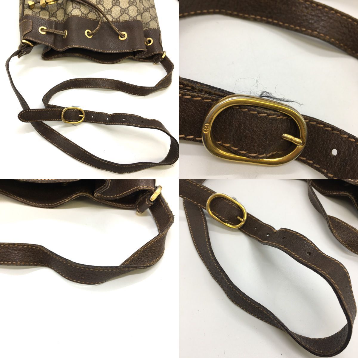 Gucci Shoulder Bag Draw String Bag Old Gucci Sherry Line 164.02.085