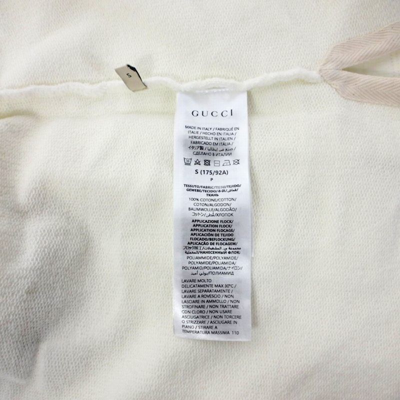 Gucci GG Logo Polo Shirt Short Sleeves S White 768508 Xjf5s