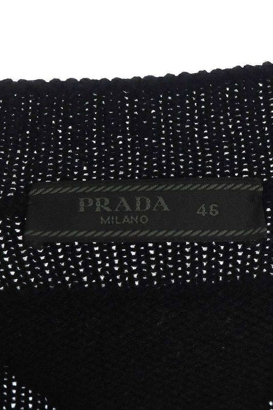 Prada 23SS Umg211 Triangle Logo Cashmere Cardigan Men's 46