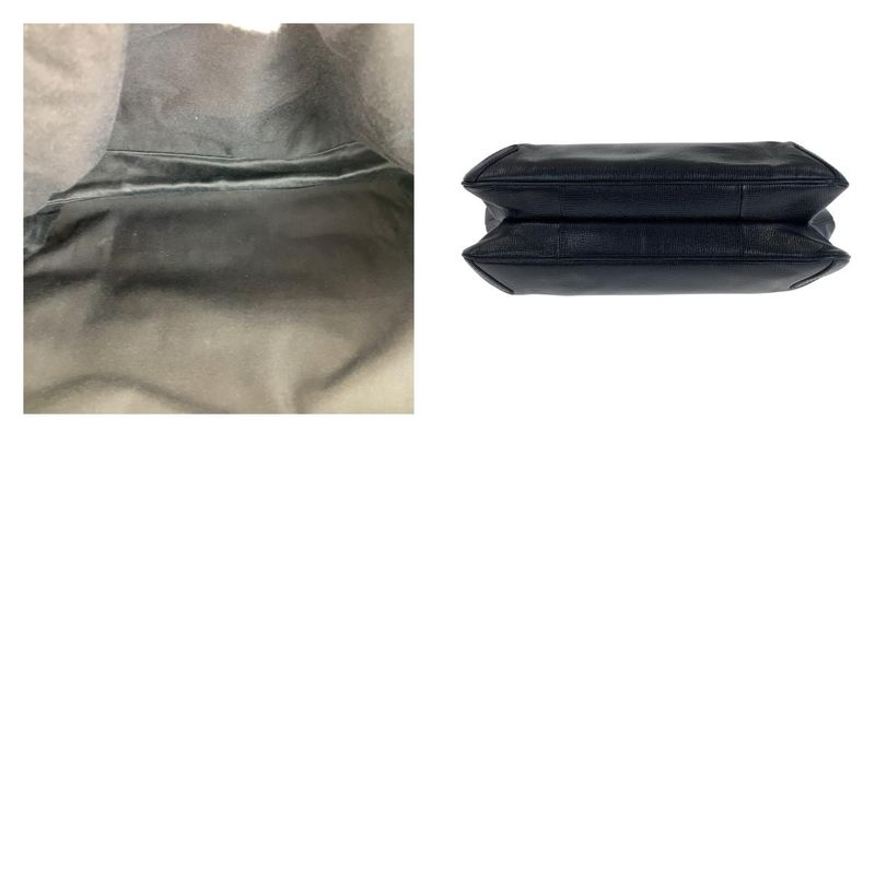 Gucci Horsebit Black Gold Hardware Leather 114914 Tote Bag Shoulder Bag Women