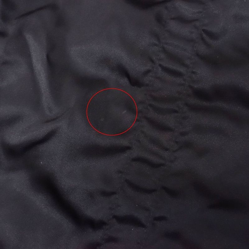 Louis Vuitton Nylon Hooded Coat Jacket with Draw Cord Blouson 34 S Black Women