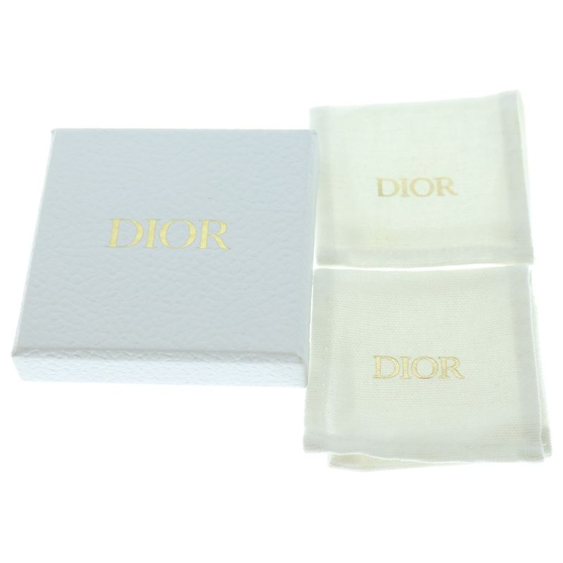 Christian Dior CD Logo Tribal Faux Pearl Star Earrings Ear Accessories Ivory