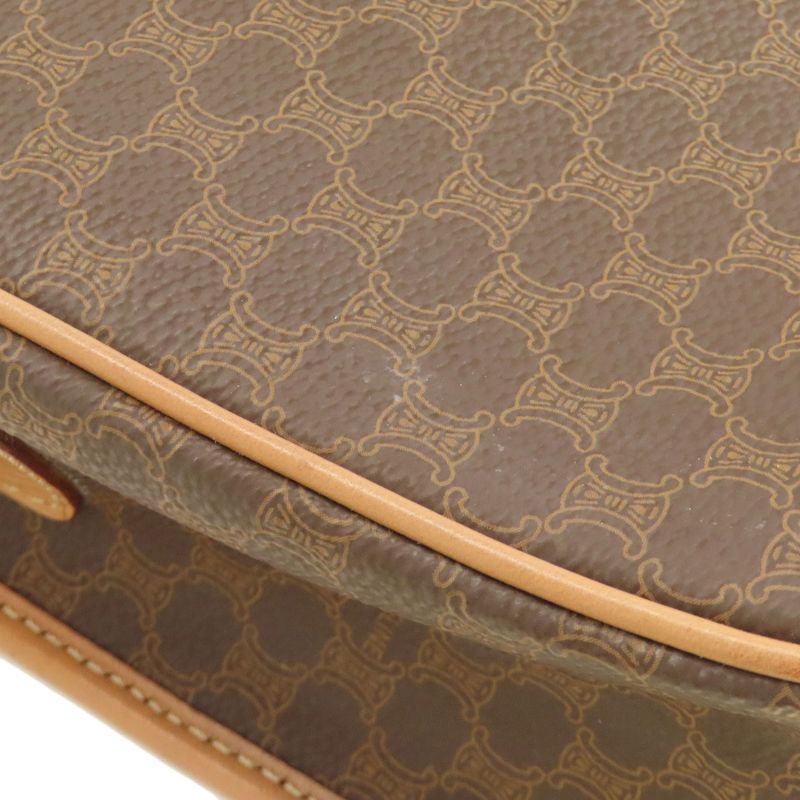 Celine Macadam Pattern Shoulder Bag PVC Ladies