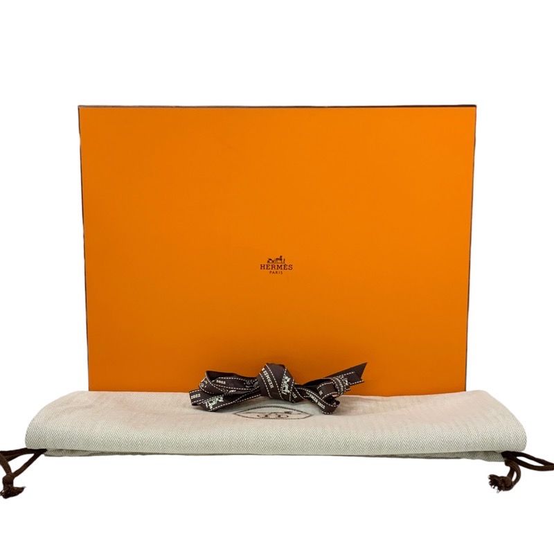 Hermes Flats Boots Short Boots Shoes Leather Black Stitching